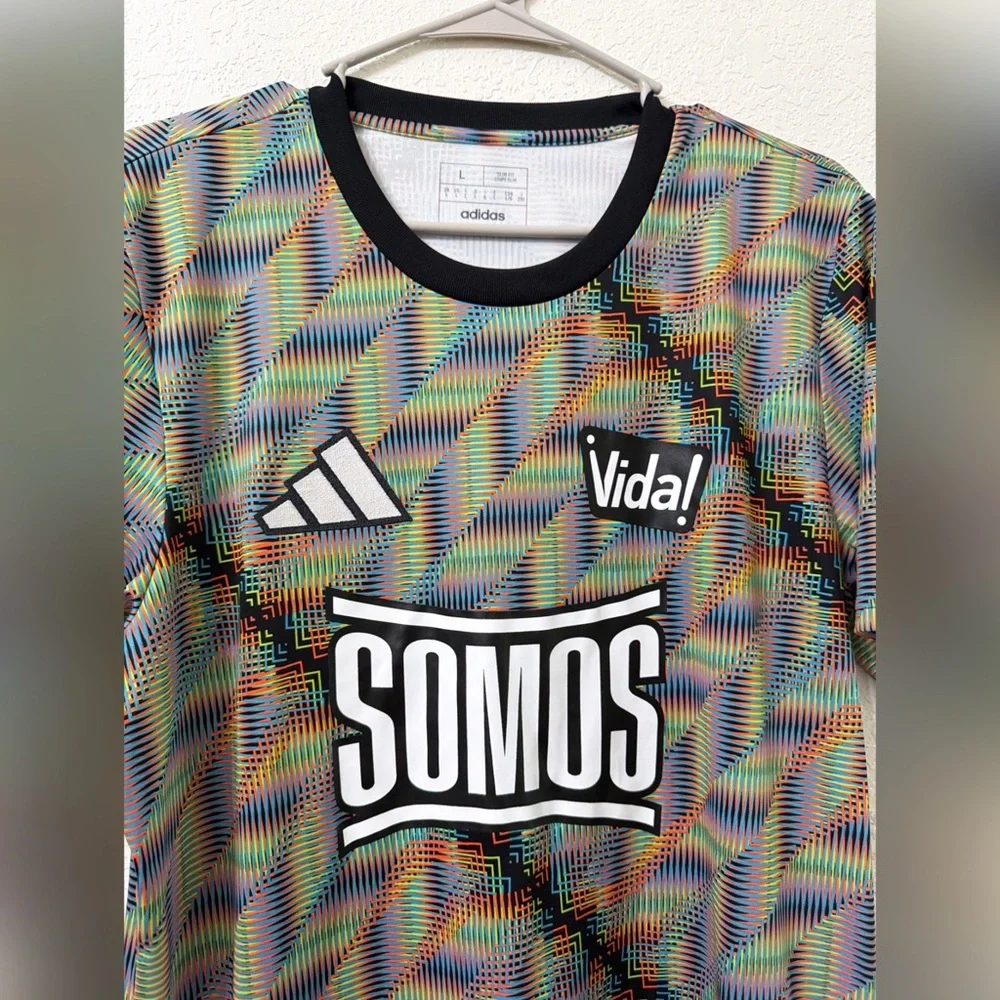 Adidas Hispanic Celebration Somos Vida Pre-Match Jersey Kit - L